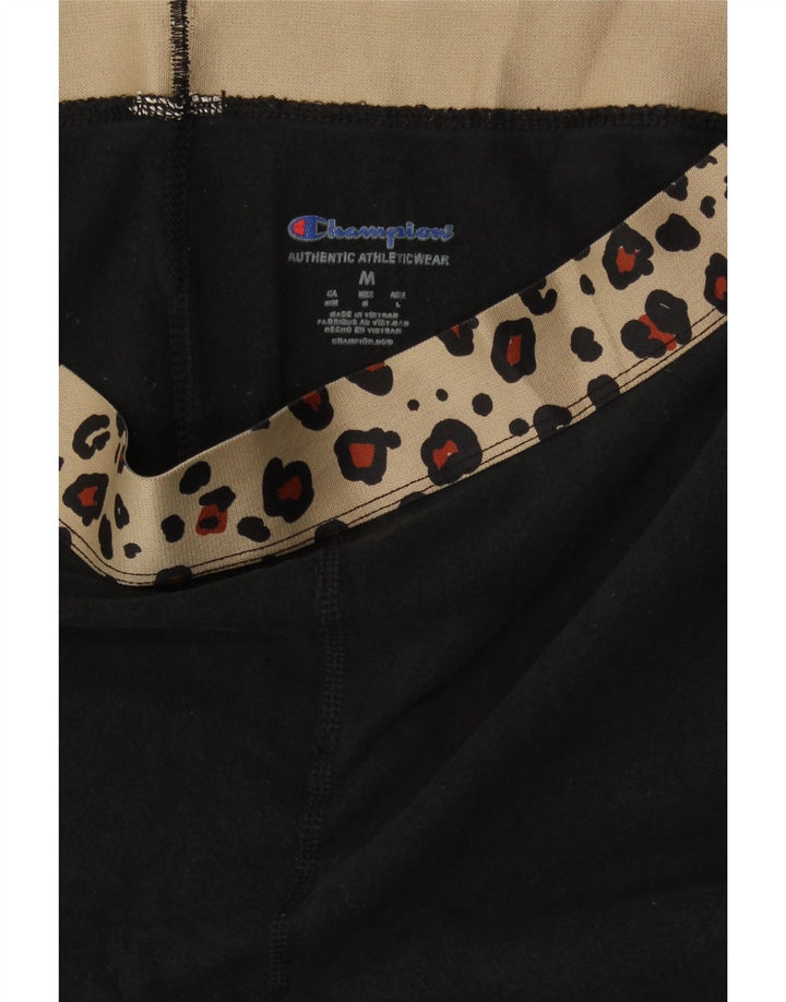 Leggings femininos Champion UK 12 médio preto com estampa animal