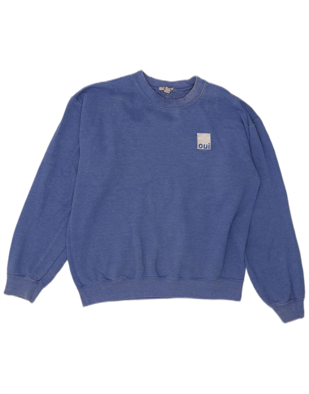 Topshop moletom feminino jumper UK 12 azul médio