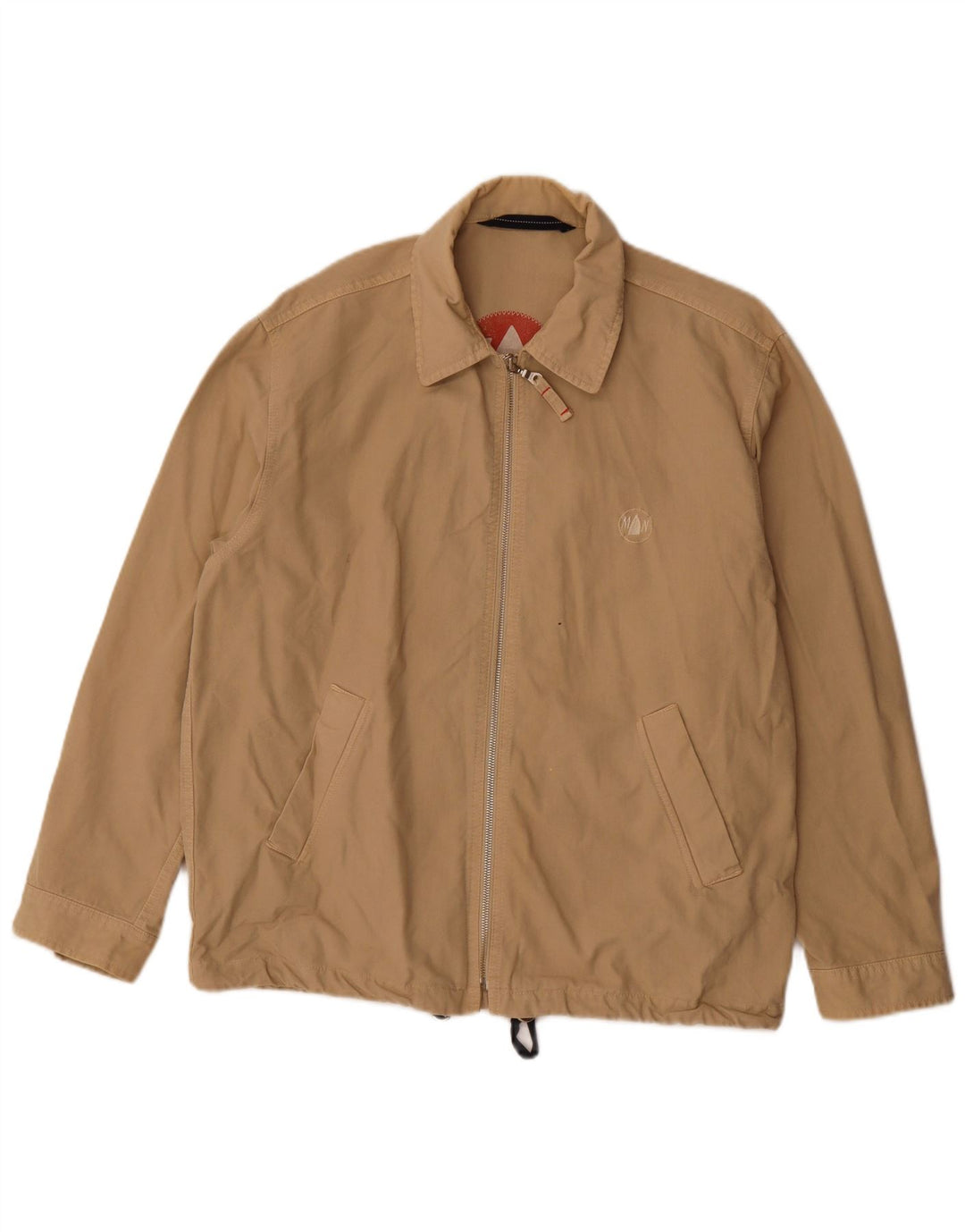 Jaqueta bomber masculina Murphy & Nye Reino Unido 38 algodão bege médio