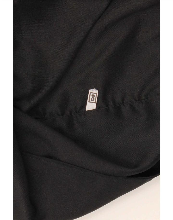 Colete feminino vintage UK 14 médio preto geométrico