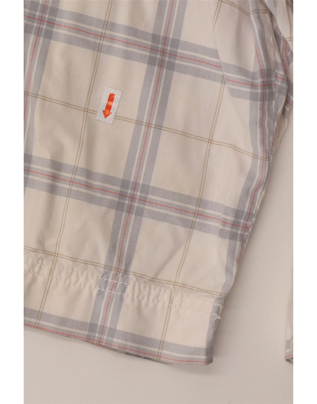 Shorts cargo masculino CALVIN KLEIN W32 algodão xadrez médio branco