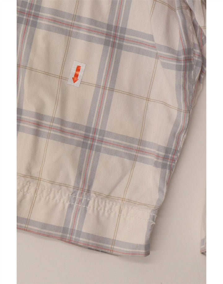 Shorts cargo masculino CALVIN KLEIN W32 algodão xadrez médio branco