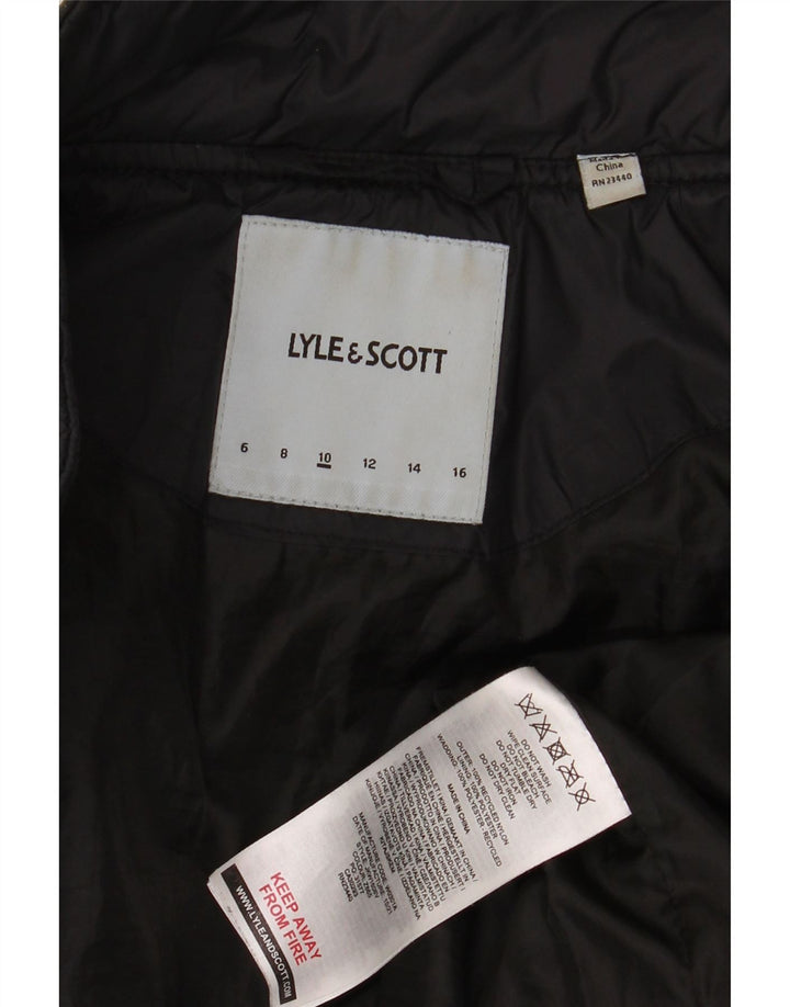 Jaqueta acolchoada para meninos Lyle & Scott 9-10 anos preto nylon