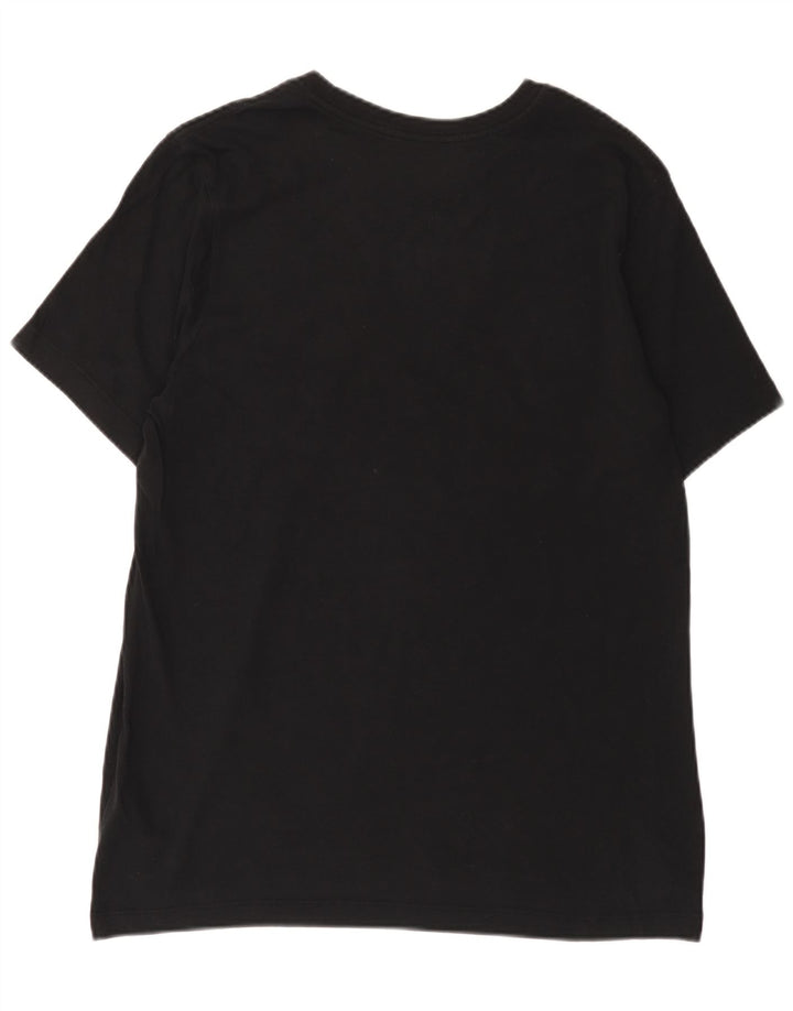 Camiseta Nike masculina gráfica grande de algodão preto