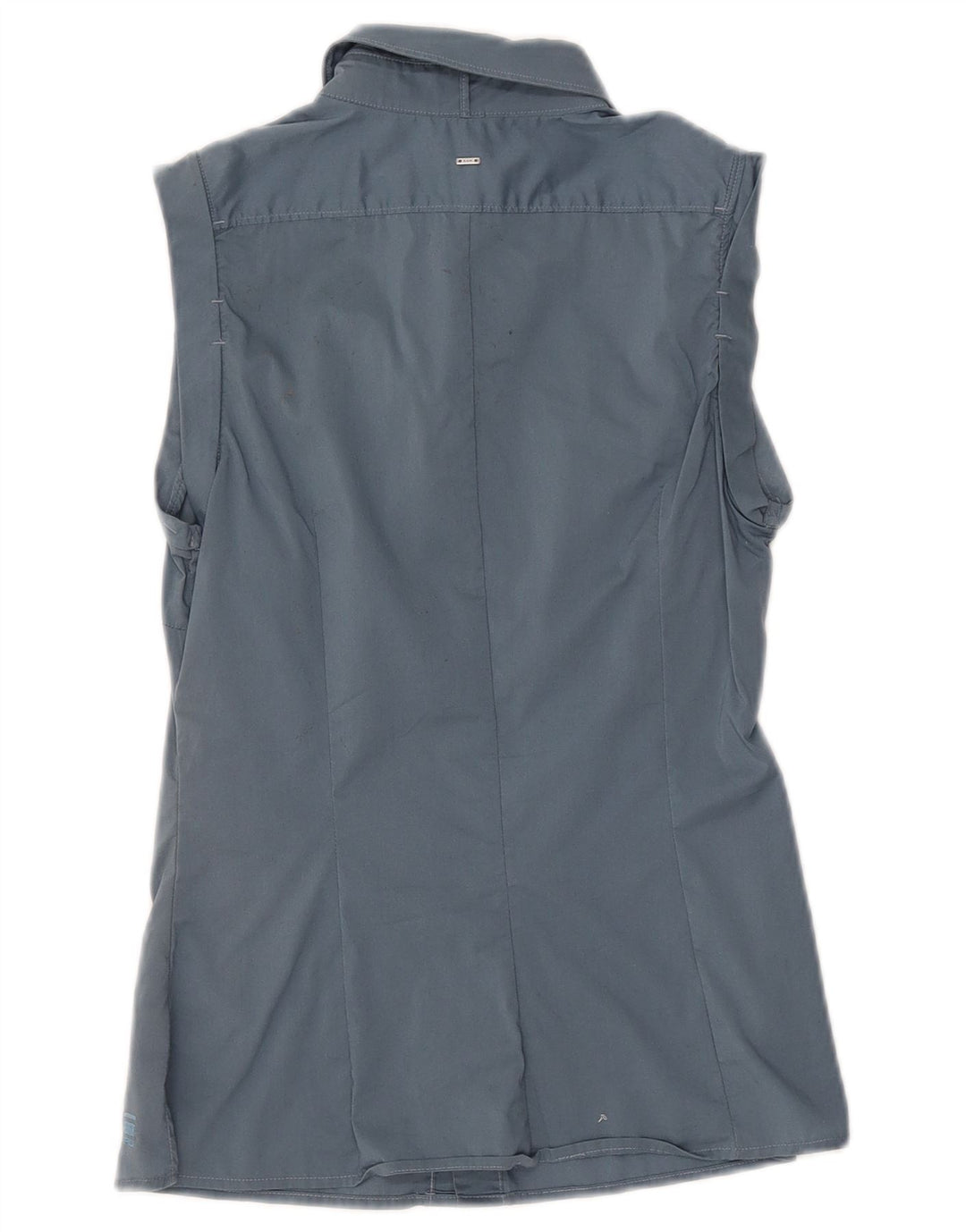 Camisa feminina sem mangas G-STAR Reino Unido 8 algodão azul pequeno
