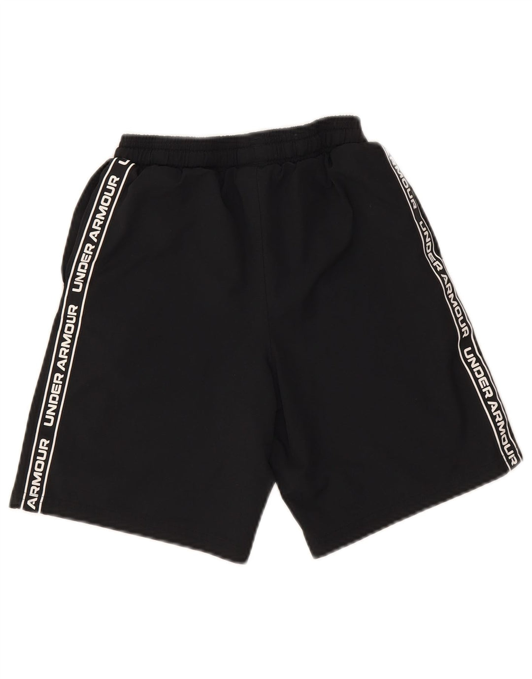 Shorts esportivos masculinos Under Armour 9-10 anos poliéster preto médio