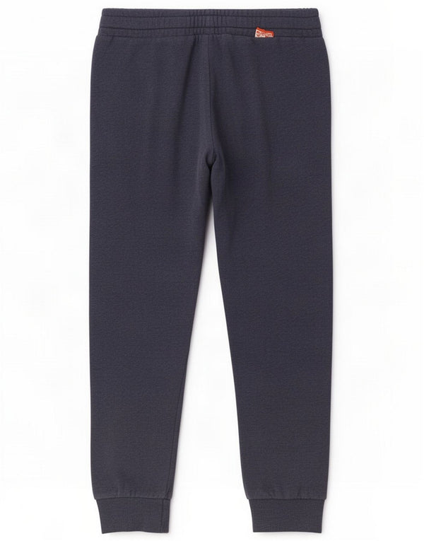 Superdry Calça de treino masculina gráfica Joggers pequeno algodão azul marinho