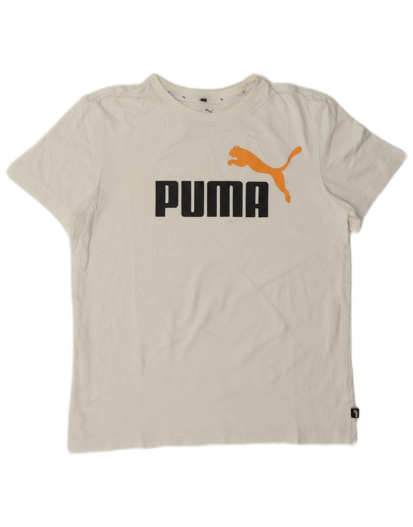 Camiseta Puma Menino Graphic 15-16 Anos Branco