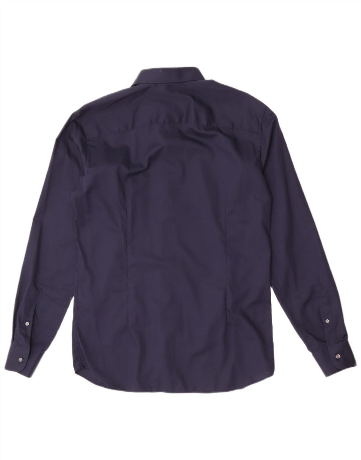 Camisa masculina Jack & Jones Regular Fit média algodão azul marinho