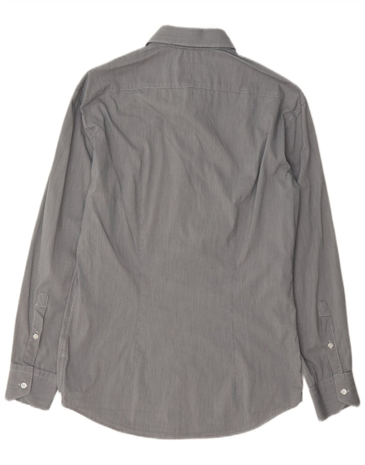 Camisa masculina Trussardi tamanho 39 cinza médio Houndstooth