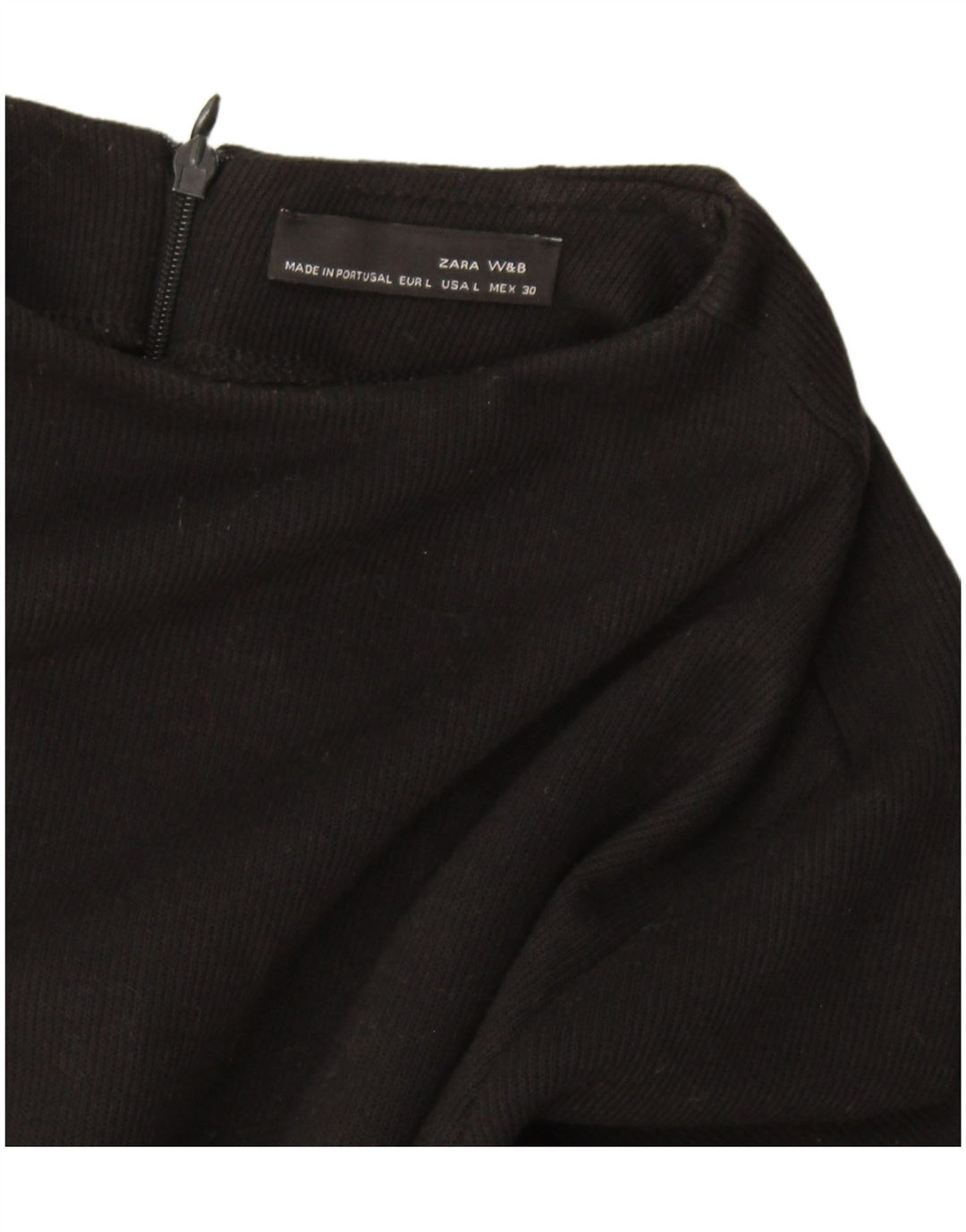 Vestido Jumper Feminino Zara Reino Unido 14 Grande Preto