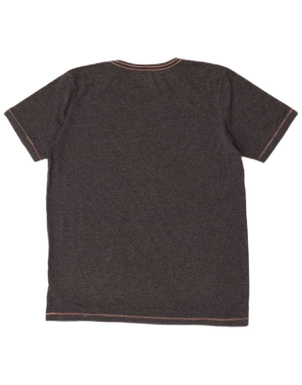 Top Quiksilver Boys Graphic T-Shirt 15-16 Anos Algodão Cinzento