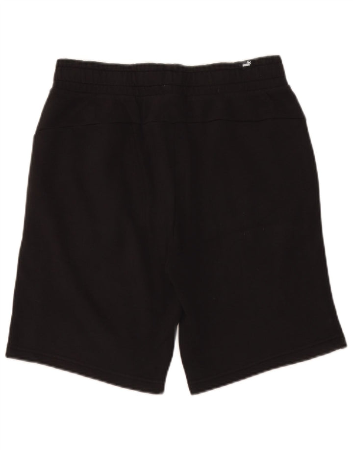 Shorts esportivos masculinos Puma médio preto algodão
