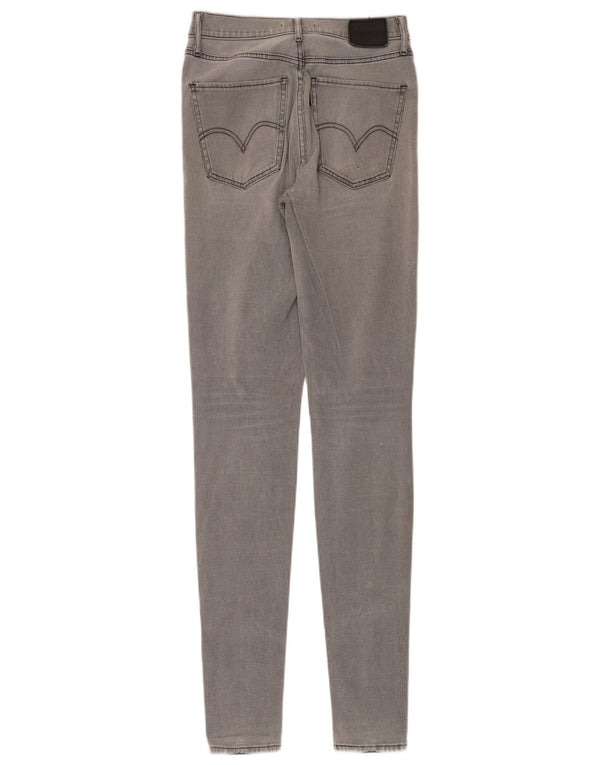 Calça jeans feminina Levi's Mile High Super Skinny W27 L34 cinza algodão