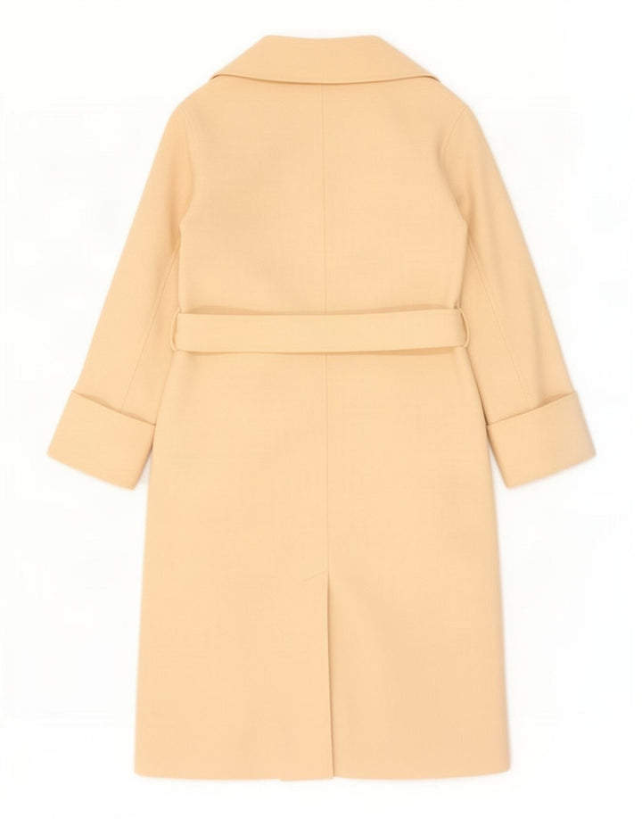 Sobretudo feminino vintage UK 10 pequeno bege