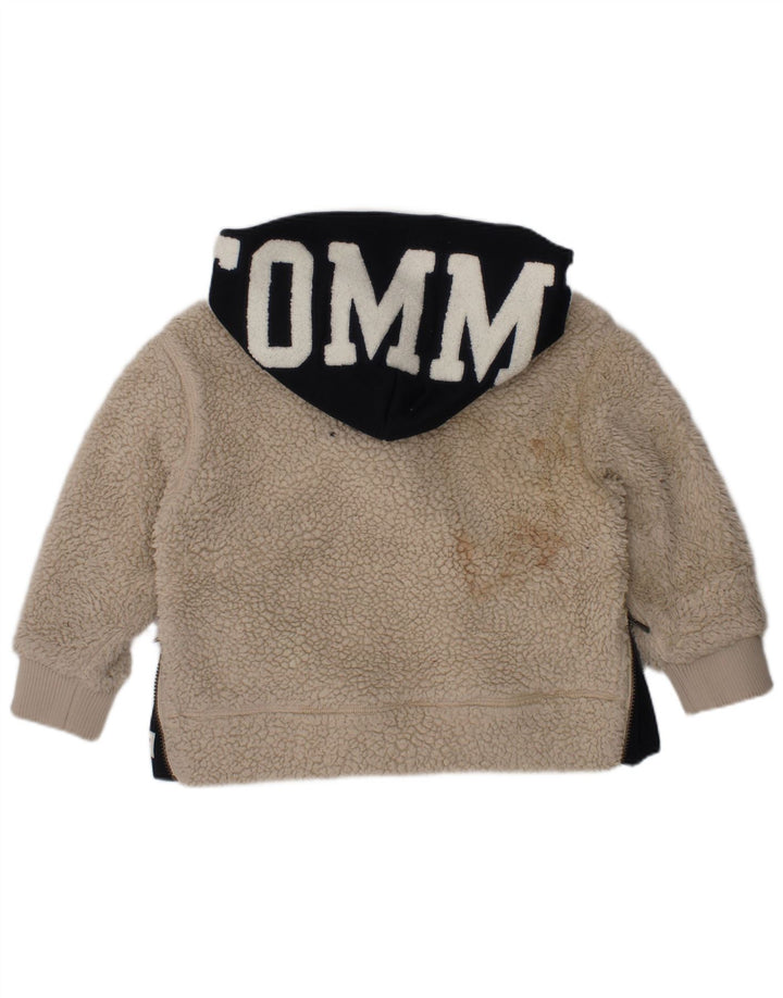 Suéter com capuz gráfico TOMMY HILFIGER para bebês meninos 12-18 meses branco