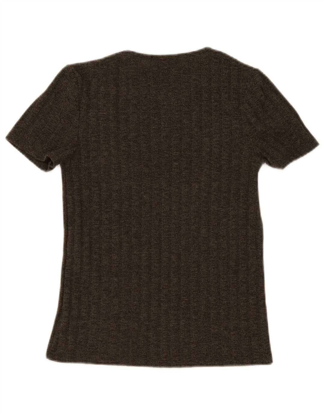 Zara Camiseta Feminina Trafaluc Top UK 8 Pequeno Poliéster Cáqui
