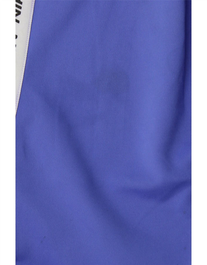 Nike Womens Graphic Capri Leggings UK 8 Pequeno Azul Colorblock Poliéster