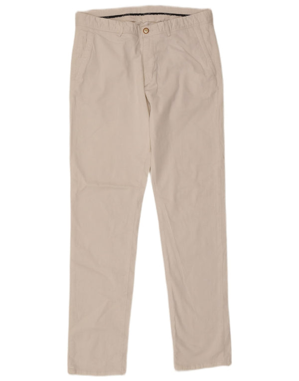 Calça Chino Masculina Slim Massimo Dutti EU 44 Grande W34 L33 Branco