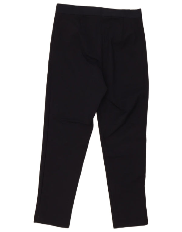 Calça casual feminina de cintura alta Marks & Spencer Reino Unido 12 médio W30 L27 marinho