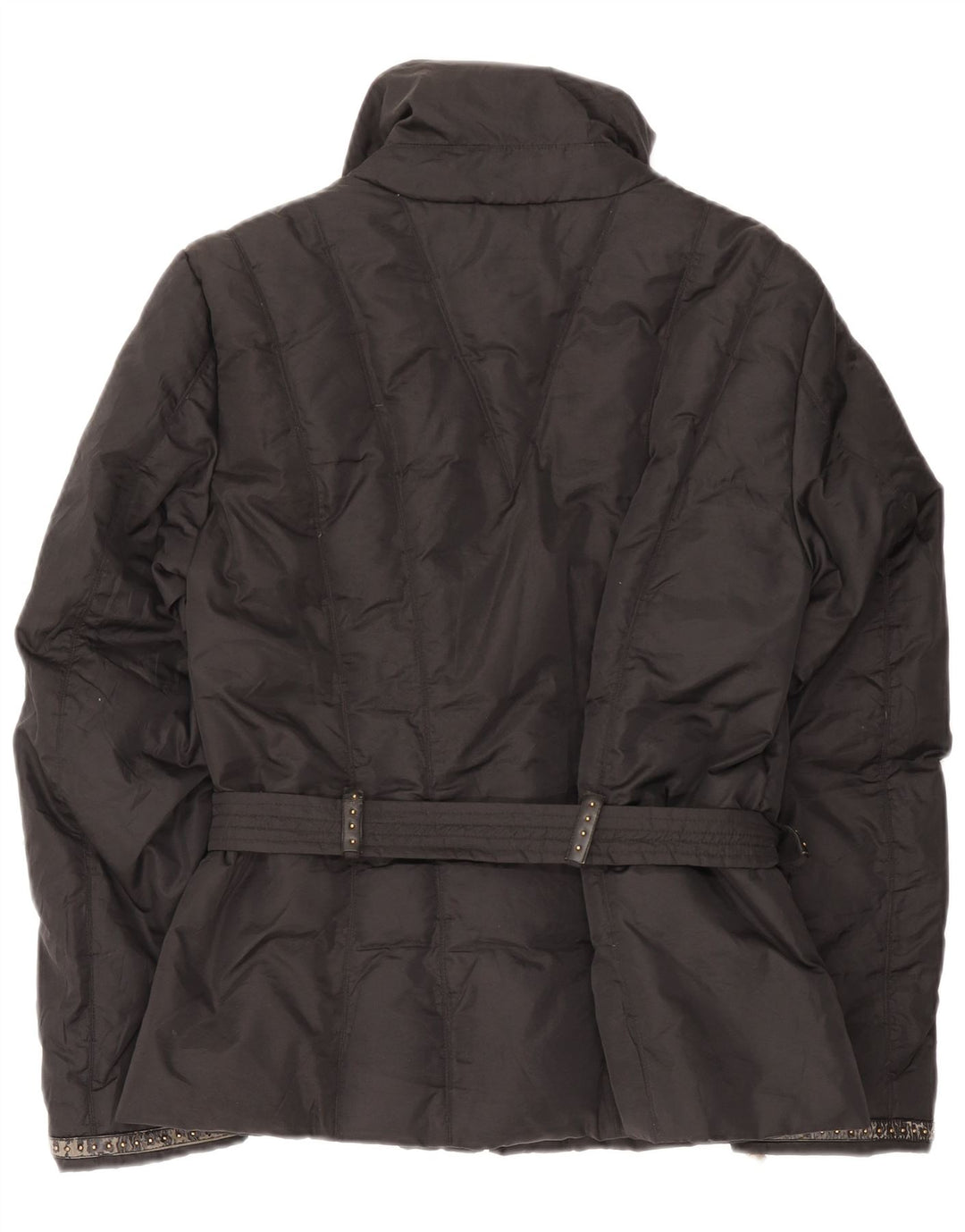 Jaqueta acolchoada feminina Trussardi IT 48 XL preta poliamida