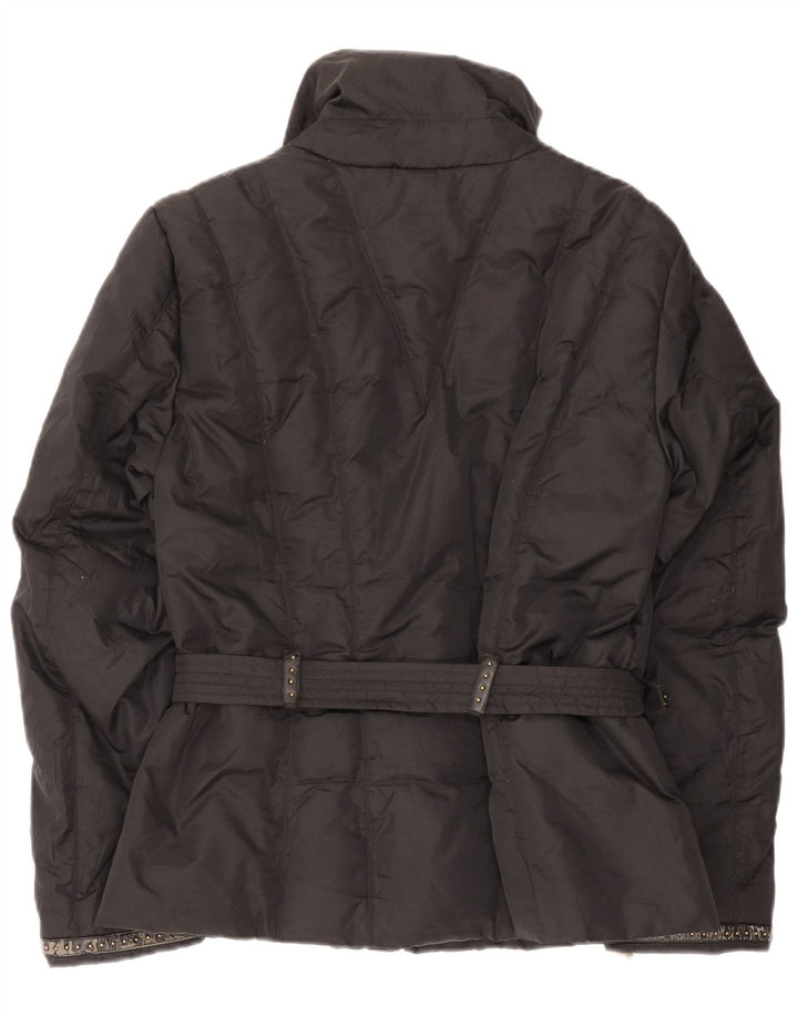 Jaqueta acolchoada feminina Trussardi IT 48 XL preta poliamida