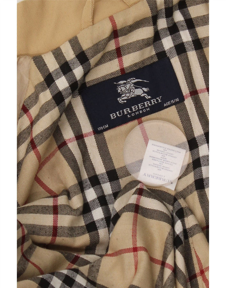 Jaqueta corta-vento Burberry Boys 15-16 anos algodão bege