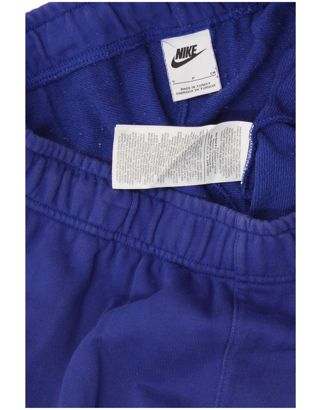 Shorts esportivos gráficos masculinos NIKE pequenos azuis de algodão