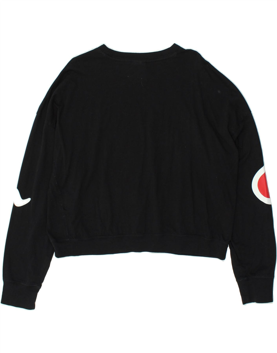 CHAMPION Suéter feminino com estampa gráfica UK 14 algodão preto médio
