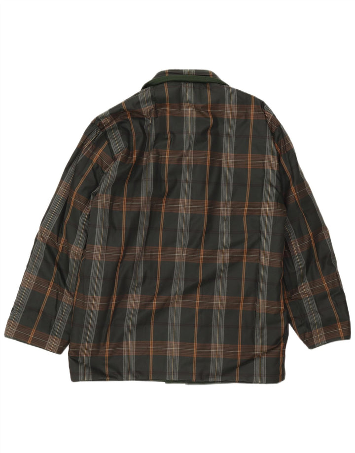 Jaqueta masculina reversível Navigare UK 38 lã verde média
