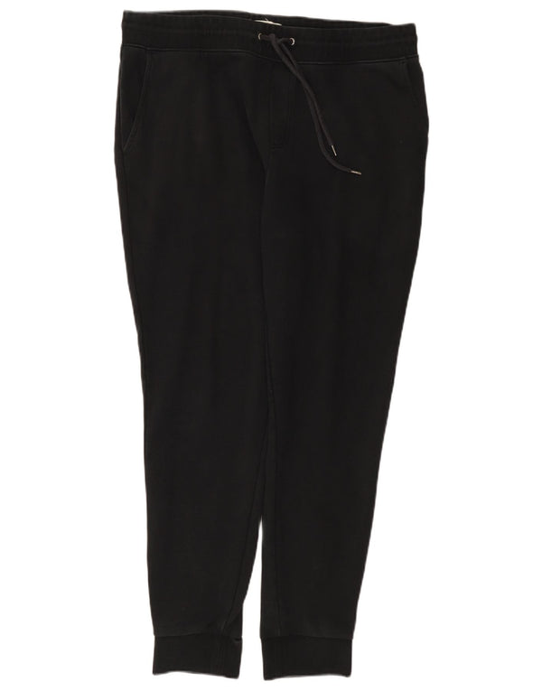 Calça esportiva masculina Marks & Spencer, joggers, algodão preto grande