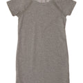 Vestido camiseta feminino Athleta Reino Unido 10 pequeno poliéster manchado cinza