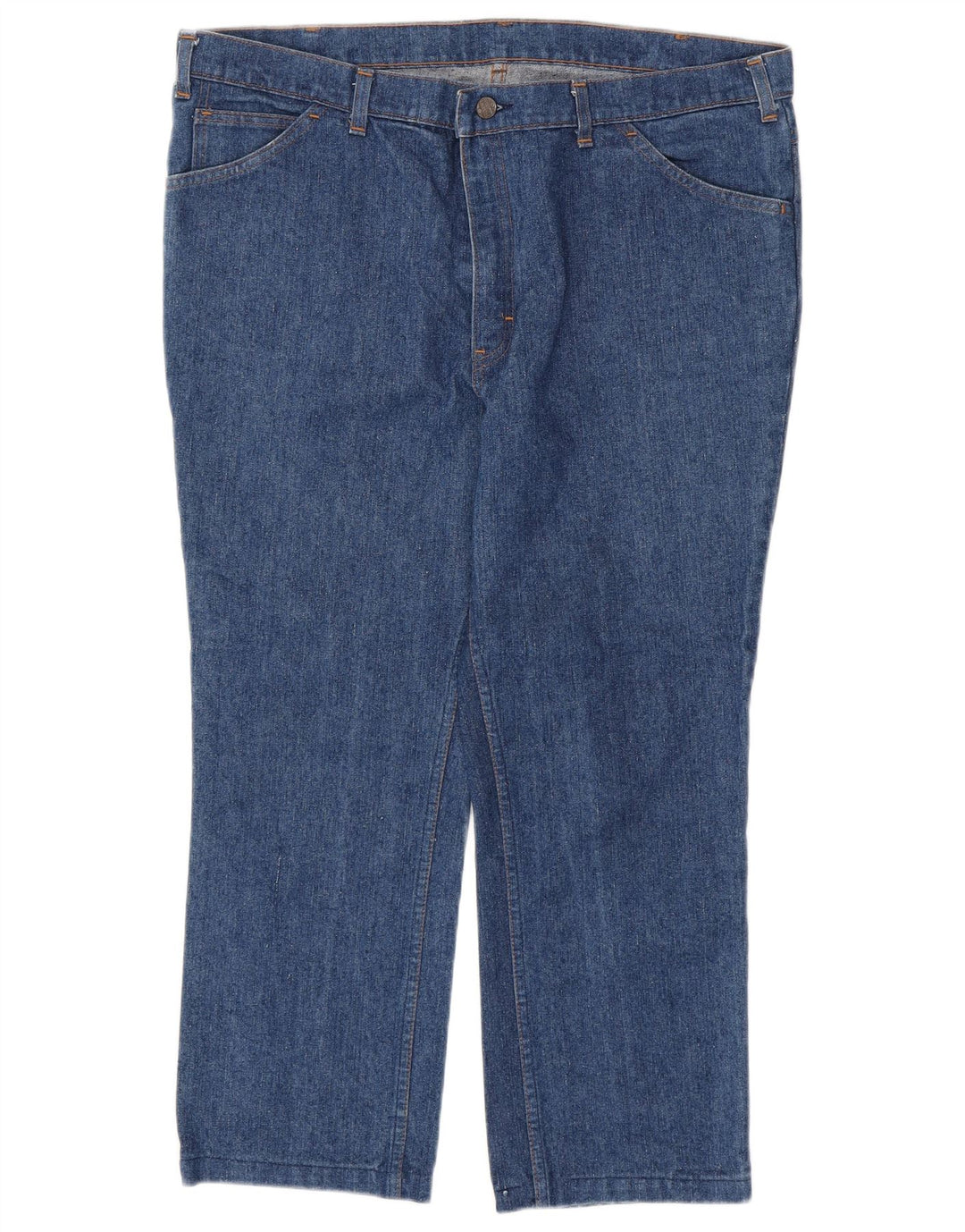 Jeans recortados masculinos VINTAGE W38 L25 azul