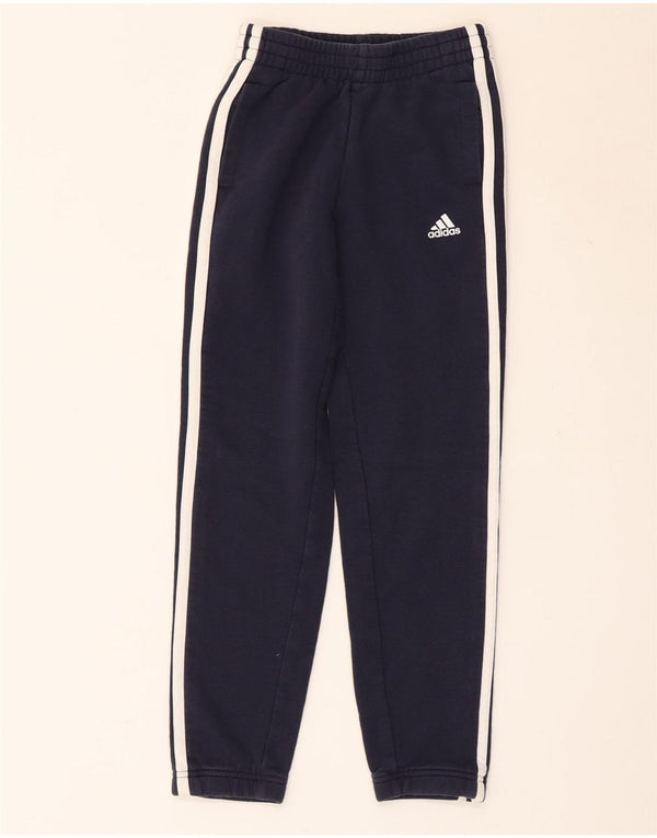 ADIDAS Meninos Calças de Treino Joggers 9-10 Anos Azul Marinho Algodão