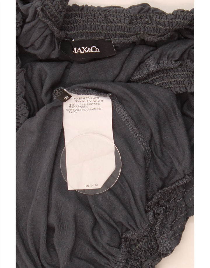 Blusa feminina Max & Co. UK 12 viscose cinza médio