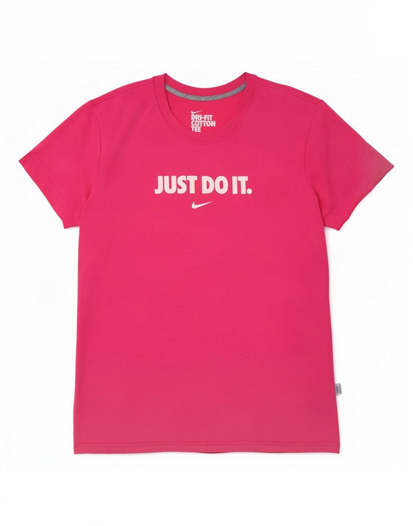Camiseta Nike Feminina Dri Fit Graphic Top UK 20/22 XL Algodão Rosa