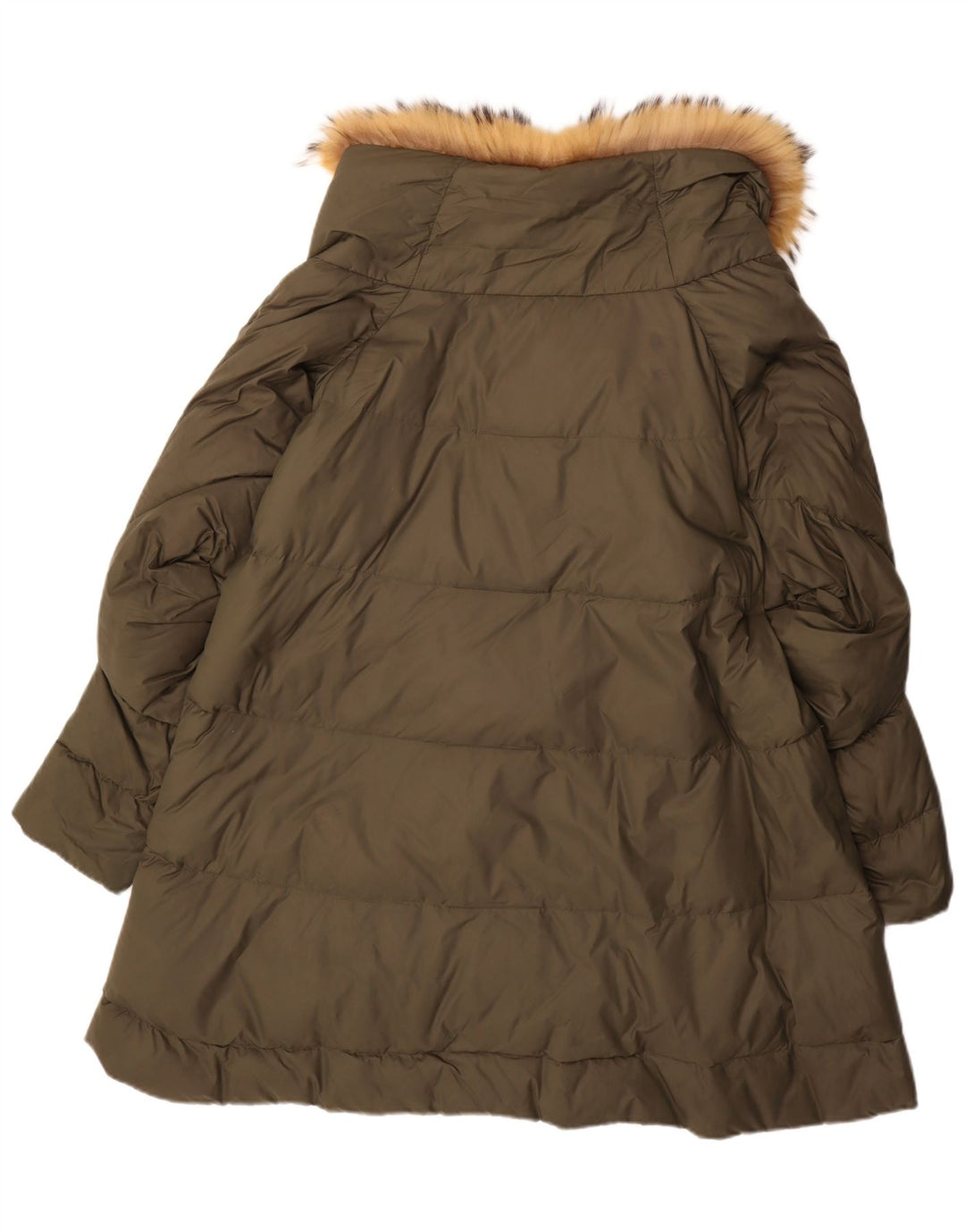 Casaco acolchoado feminino VINTAGE IT 48 XL cáqui nylon