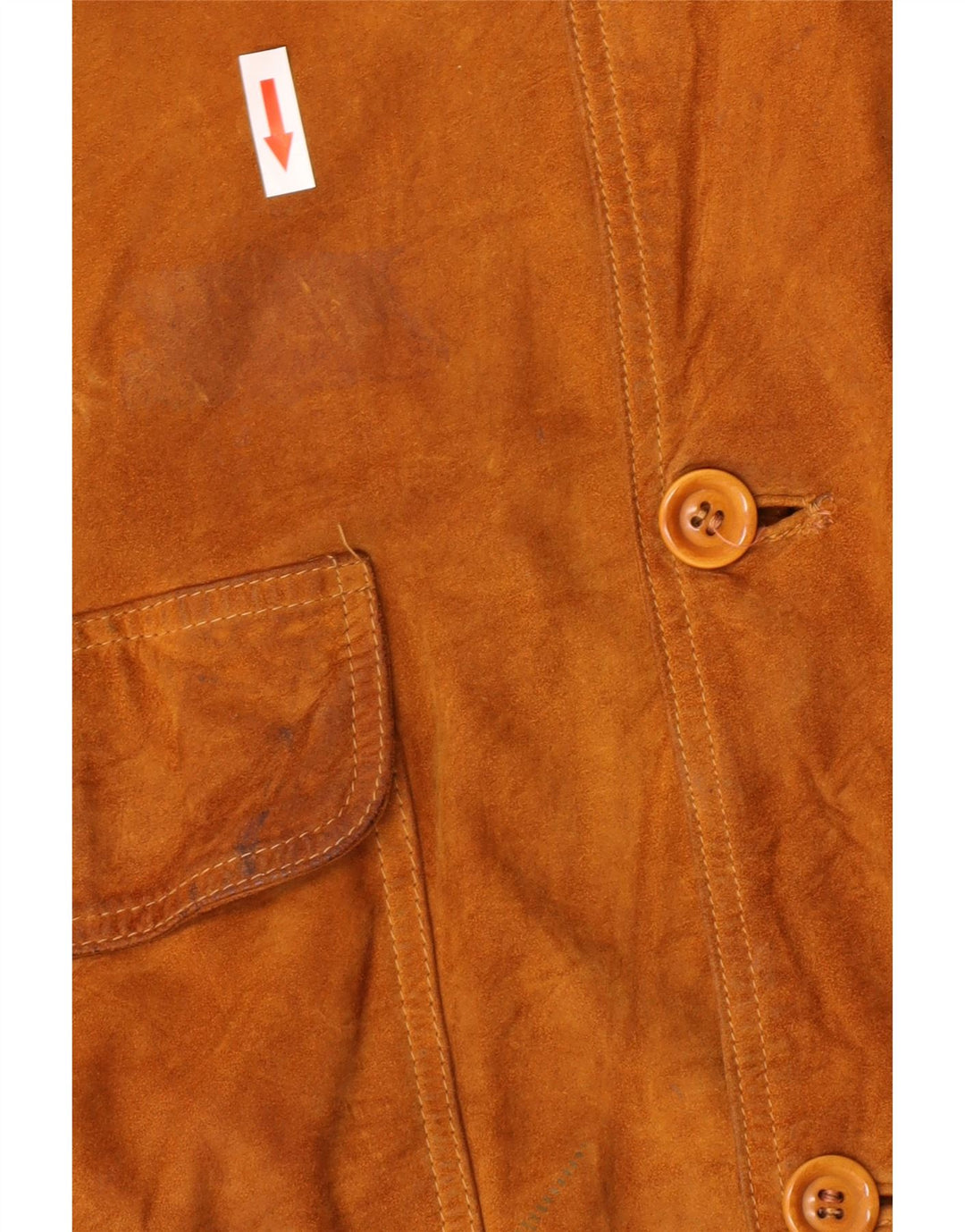 Jaqueta bomber masculina de camurça Harry&Moore EU 56 3XL couro bege