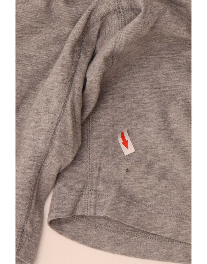 Shorts esportivos masculinos Nike médio cinza algodão