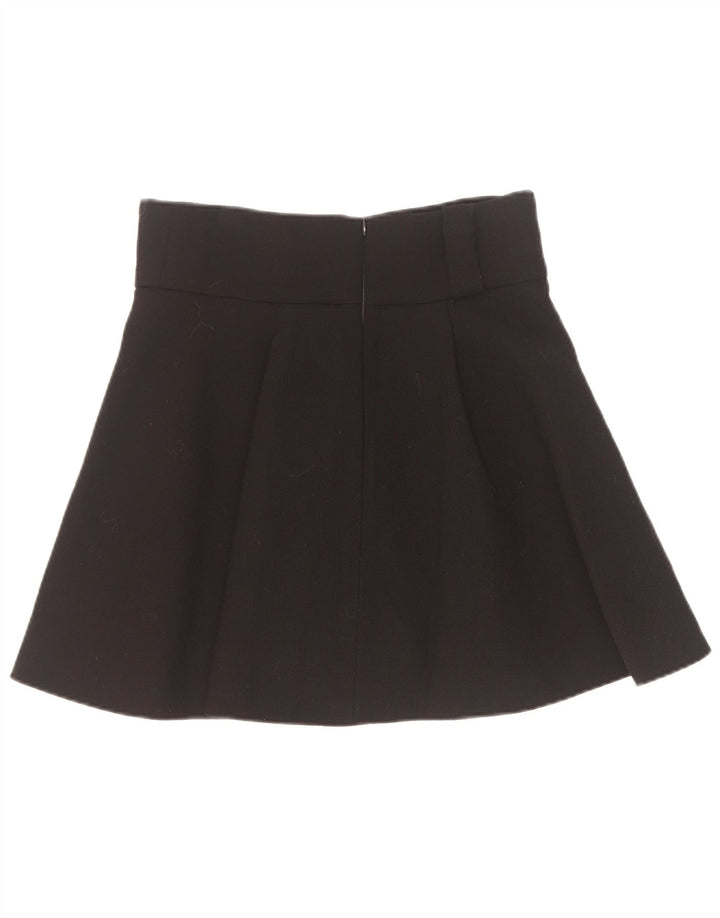 Fausto Puglisi mini saia plissada feminina W29 médio preto