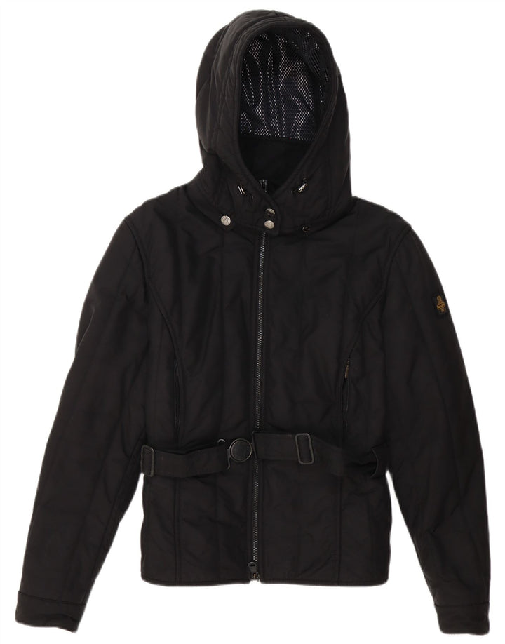 Jaqueta acolchoada com capuz feminina Refrigiwear IT 46 grande poliéster preto