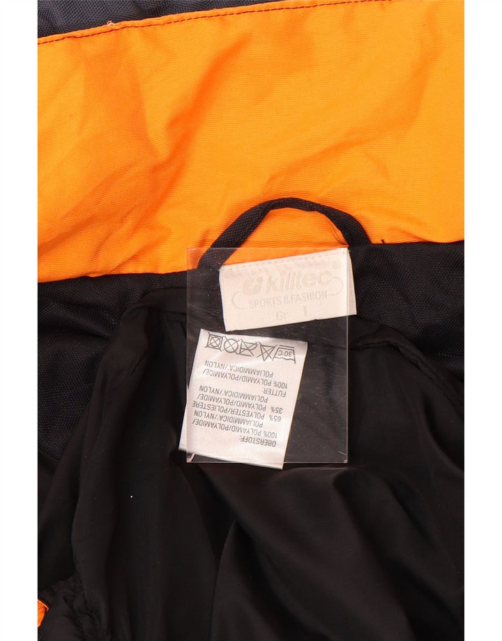 Colete masculino acolchoado de ajuste solto KILLTEC UK 40 grande bloco colorido branco