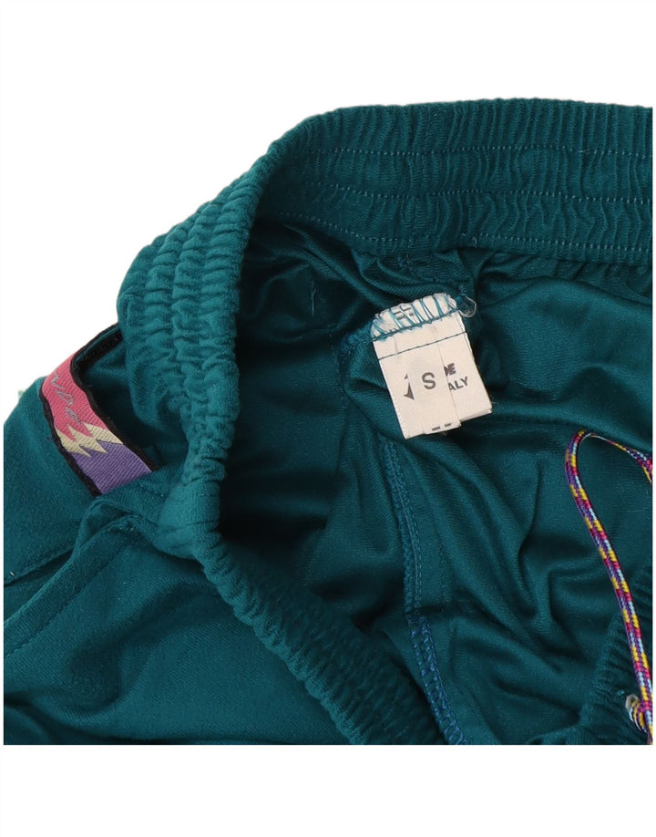 Fato de treino completo gráfico masculino vintage pequeno verde colorblock poliéster