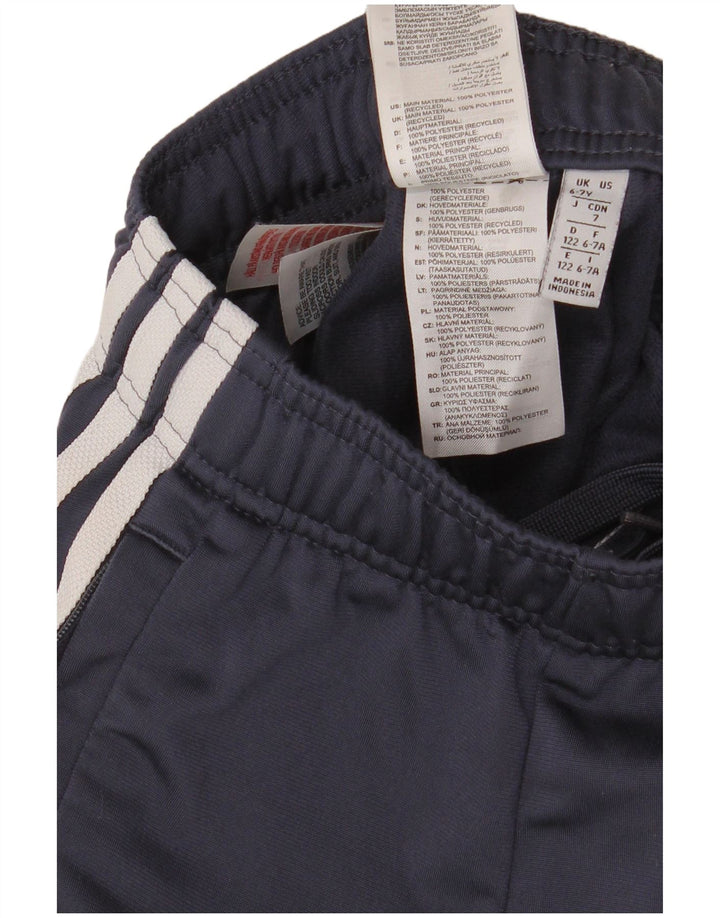Calças de treino ADIDAS Meninos Joggers 6-7 Anos Azul Marinho Poliéster