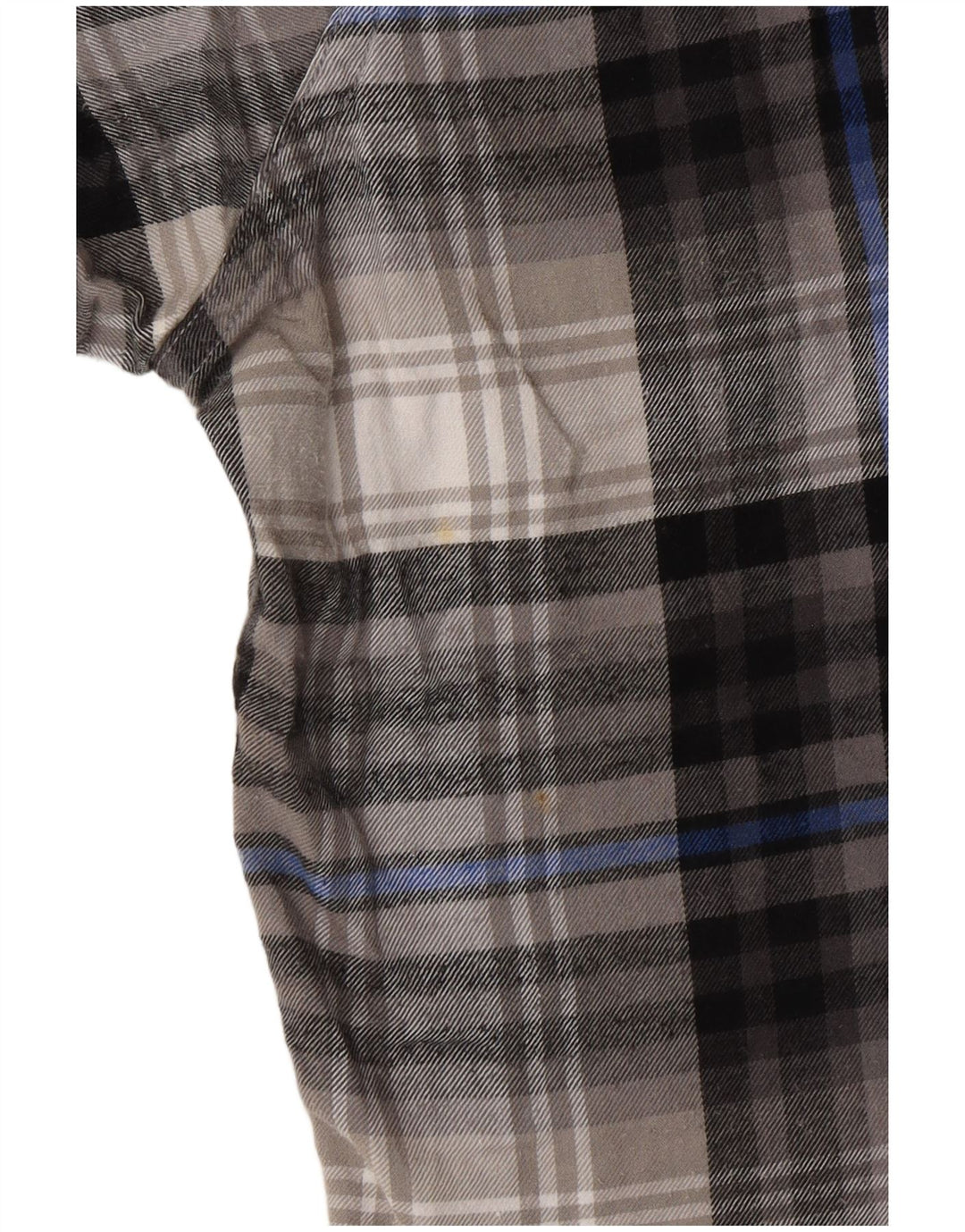 EDDIE BAUER Camisa masculina de flanela de ajuste clássico XL cinza xadrez algodão