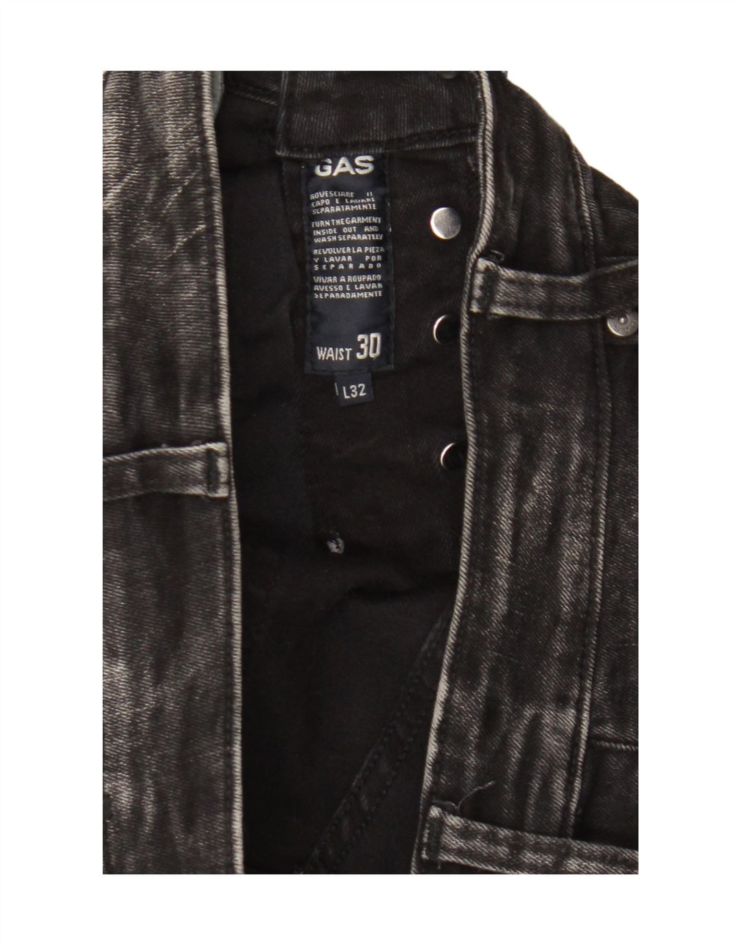 Jeans skinny masculino Gas W30 L32 cinza