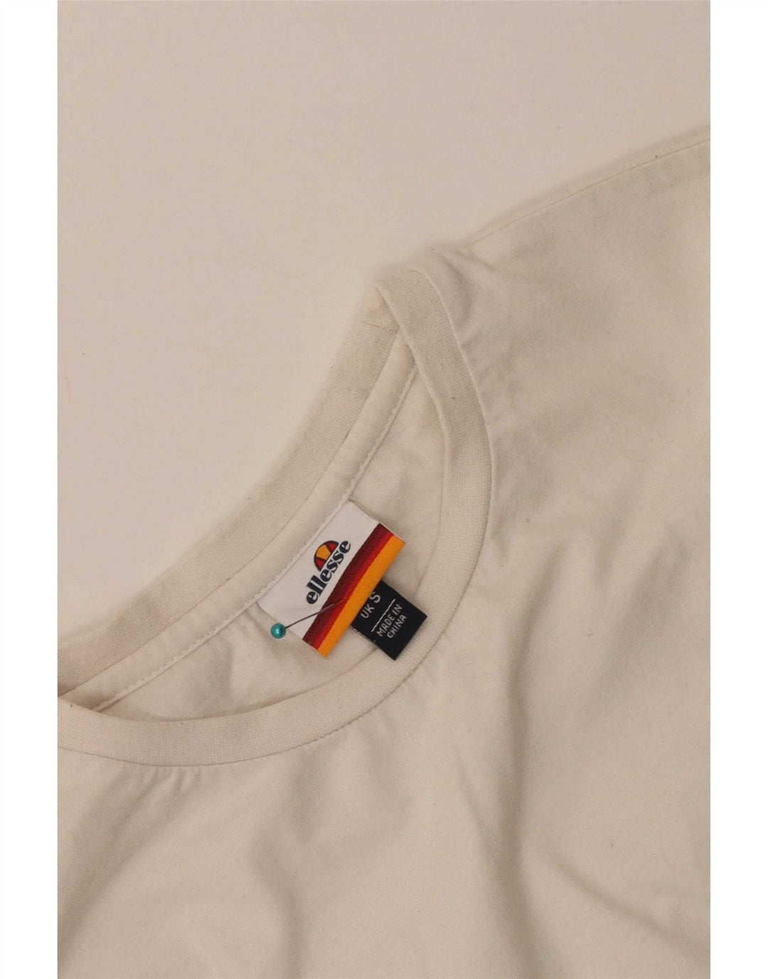 Camiseta feminina Ellesse Crop Graphic UK 10 pequena branca