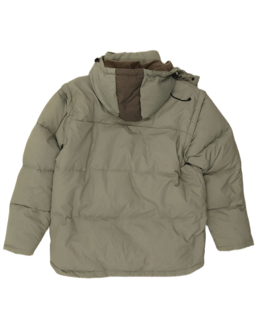 Jaqueta acolchoada com capuz masculina Fila UK 40 verde grande