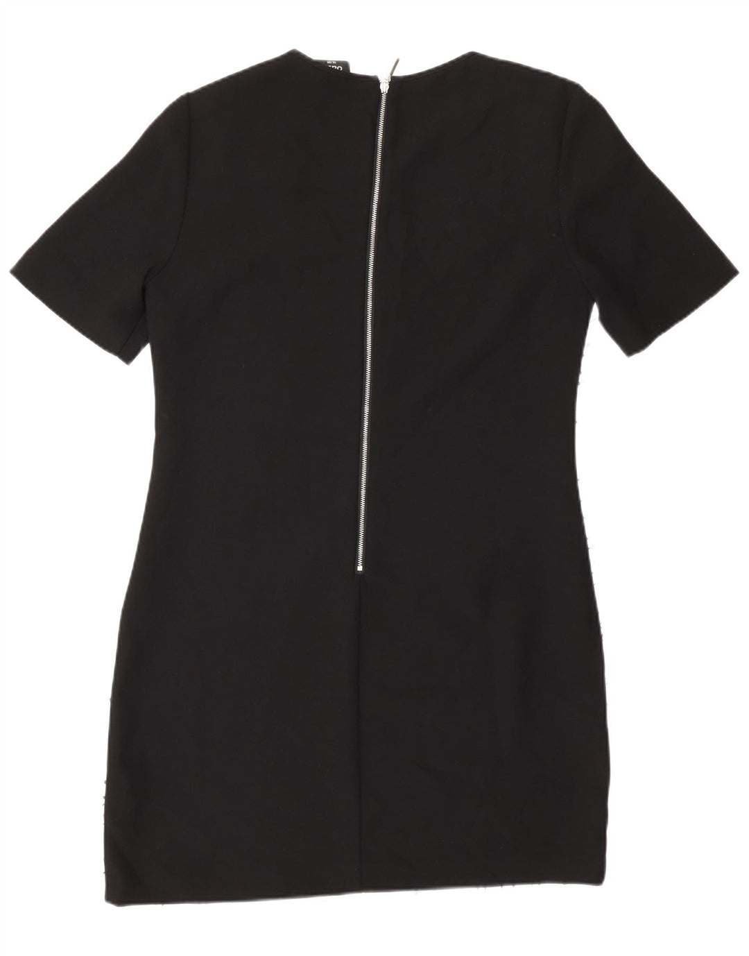 Vestido feminino Oasis com bainha com padrão abstrato Reino Unido 12 bloco colorido azul médio