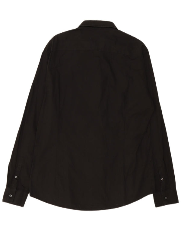 Camisa gráfica masculina Iceberg 4XL algodão preto